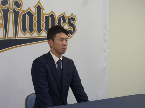 現状維持で更改したオリックス本田（撮影・堀まどか）