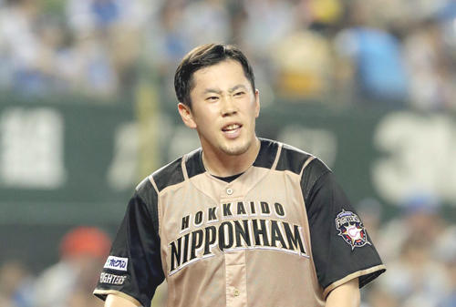 日本ハム西村（2019年7月27日撮影）