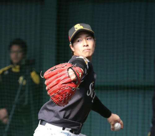 ソフトバンク長谷川宙輝（2018年2月7日）