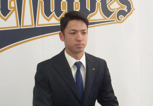現状維持で契約を更改したオリックス・フェリペ（撮影・堀まどか）