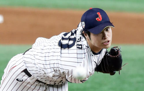 日本対韓国　6回表韓国1死、朴炳鎬を三振に仕留めて雄たけびを上げる中川（撮影・浅見桂子）