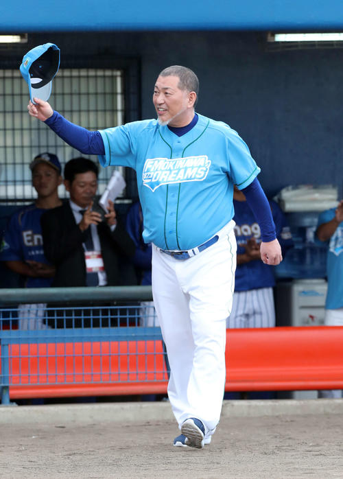 ドリームマッチに参加した清原氏（撮影・鈴木正人）