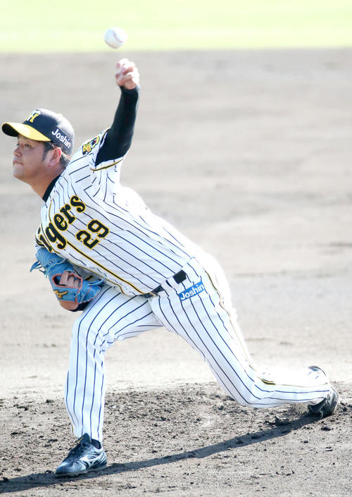 紅白戦　紅組先発の高橋遥（撮影・上山淳一）