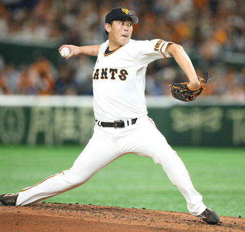 巨人山口俊（2019年7月5日撮影）