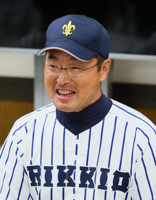 立大・溝口智成監督（２０１７年５月２８日撮影）