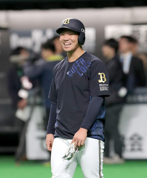 オリックス頓宮裕真（2019年3月29日撮影）