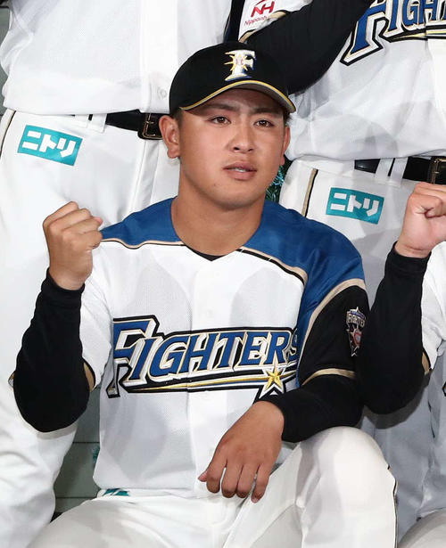 日本ハム2019年ドラフト1位の河野（撮影・黒川智章）