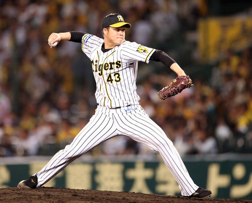 阪神守屋功輝（2019年5月29日撮影）