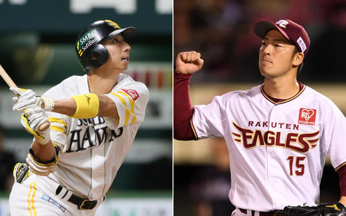 ロッテが今オフに獲得した福田秀平（左）と美馬学