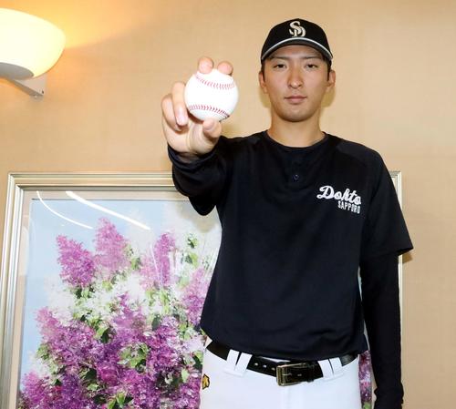 大学日本代表候補に初選出された星槎道都大の河村（撮影・永野高輔）