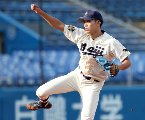 明大・入江大生（2019年10月27日撮影）