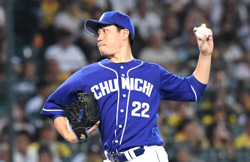 中日大野雄（19年撮影）