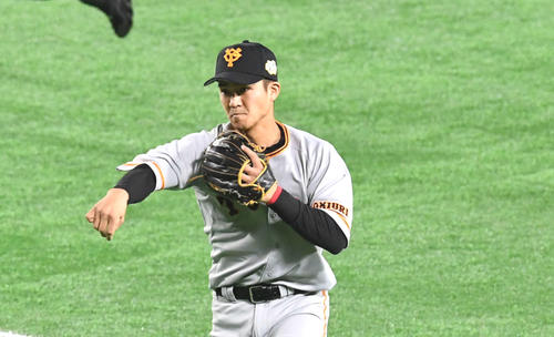 巨人田中俊（2019年10月20日撮影）