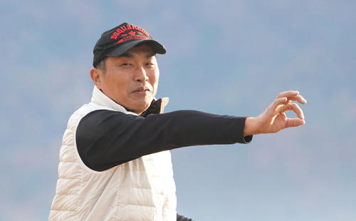 がんばろう東北！東日本大震災復興支援山崎武司チャリティーゴルフコンペ2019に参加した山本昌氏（撮影・森本幸一）
