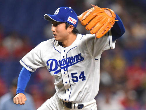 中日藤嶋健人（2019年7月9日撮影）