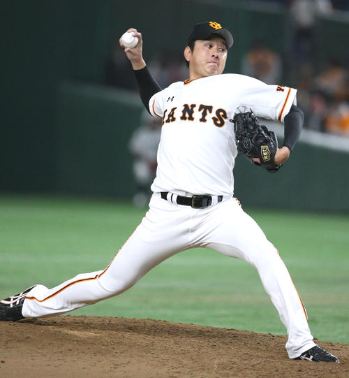 巨人野上亮磨（2019年3月2日撮影）