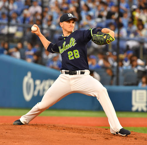 ヤクルトのデービッド・ブキャナン投手（2019年5月31日撮影）