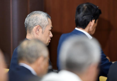 2019年度学生野球資格回復制度NPBプロ研修会の講義を受けるイチロー氏（マリナーズ会長付特別補佐兼インストラクター）（撮影・横山健太）