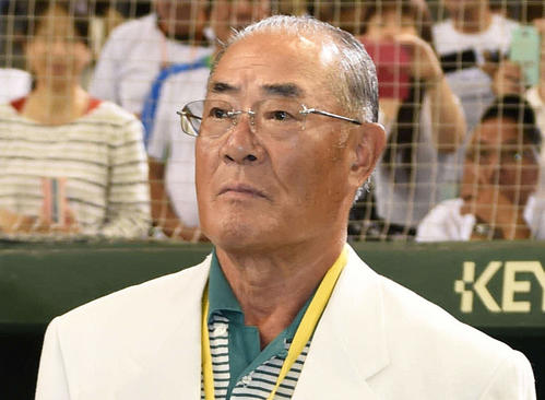 張本勲氏（2015年7月20日撮影）