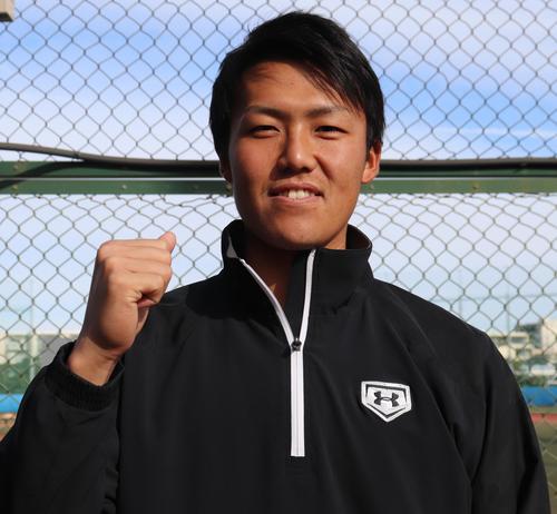 法大の新主将・中村（撮影・古川真弥）