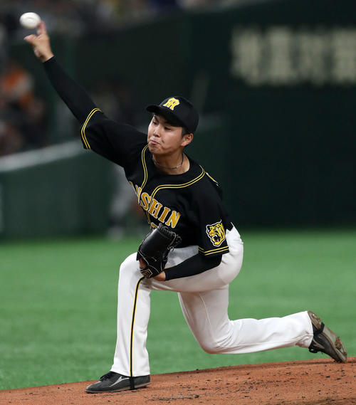 巨人戦で先発した阪神浜地（2019年4月4日）