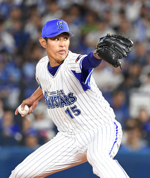 DeNA井納翔一（2019年9月11日撮影）
