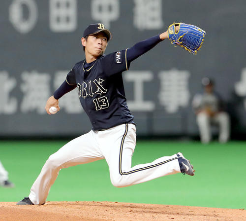 オリックス山岡泰輔（2019年9月27日撮影）