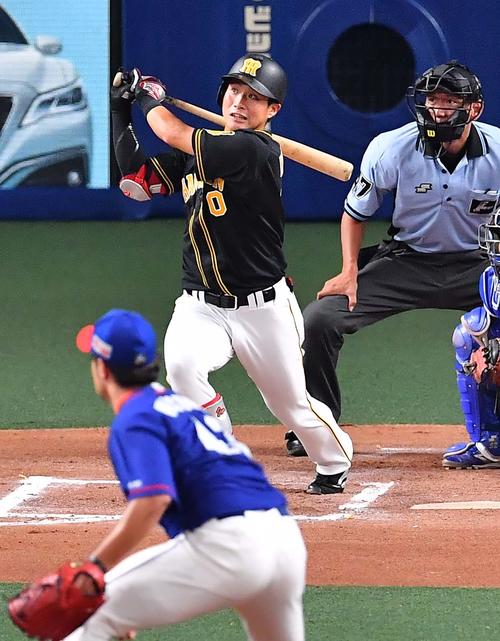 阪神木浪聖也（2019年8月14日撮影）