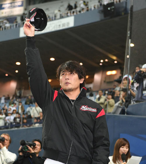 ロッテ涌井秀章（2019年5月1日撮影）