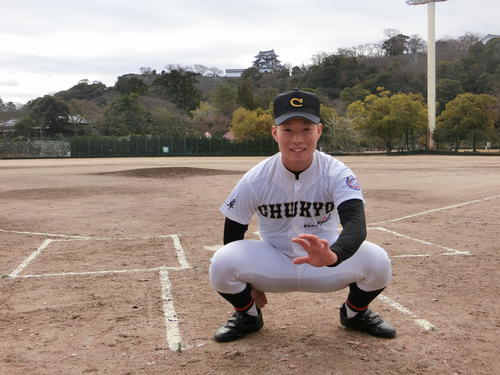 滋賀・金亀公園野球場で「滋賀ユナイテッドジェイボーイズ」の激励会に参加した阪神ドラフト5位の藤田健斗