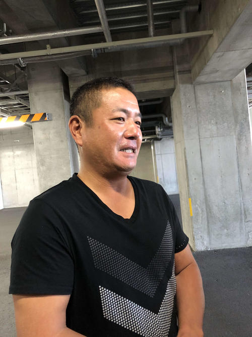 広島朝山打撃コーチ（2019年10月29日撮影）