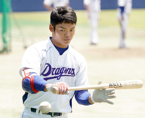 中日根尾昂（2019年6月13日撮影）