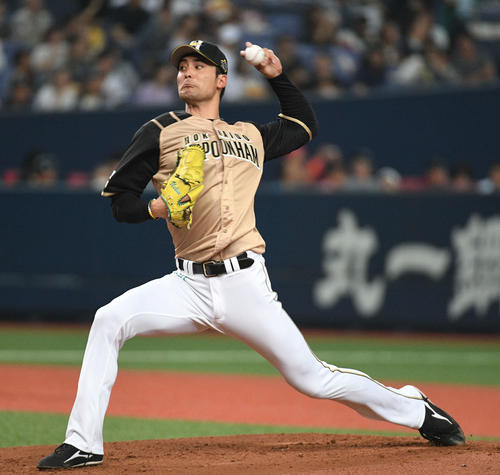 日本ハム上原（19年6月撮影）
