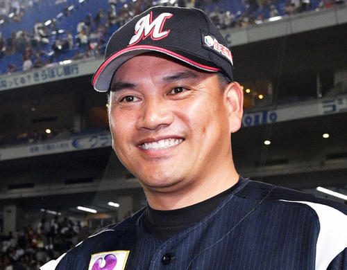 ロッテ井口資仁監督（2019年8月14日撮影）