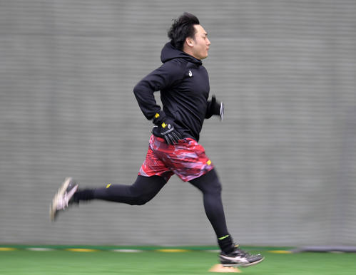 ダッシュをする巨人丸（撮影・横山健太）
