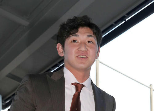 日本ハムのドラフト2位立野（撮影・佐藤翔太）