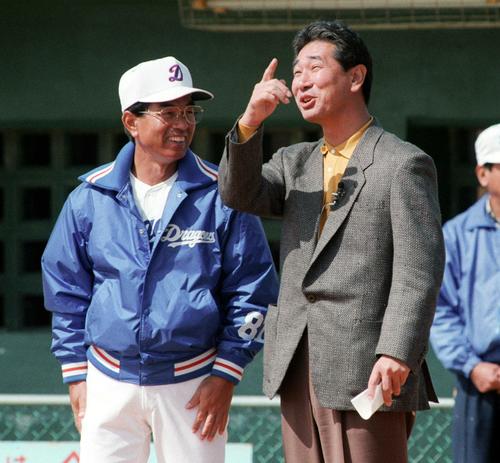 1992年、高木守道さんと星野仙一さん