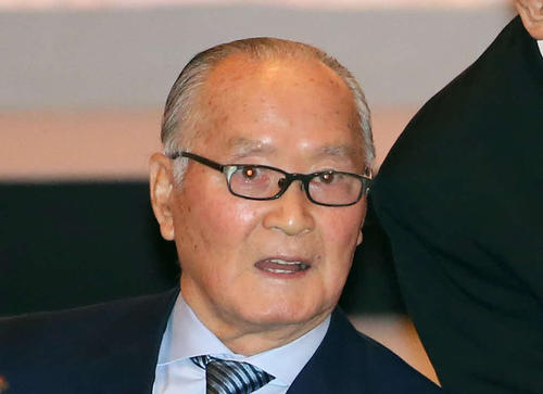 巨人長嶋茂雄終身名誉監督（2014年10月9日撮影）