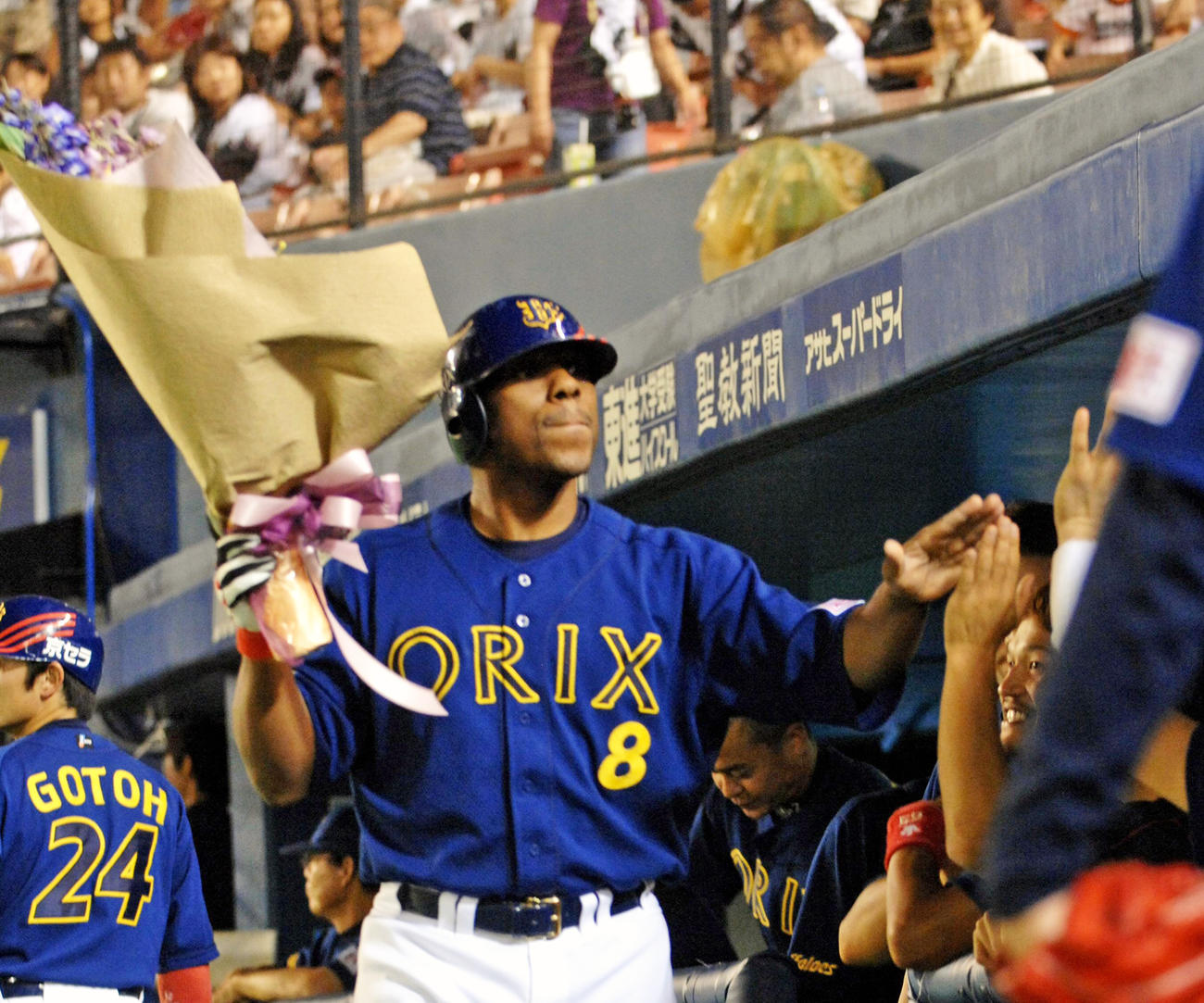 通算400号本塁打を放ったオリックス・タフィ・ローズ（2007年9月2日撮影）