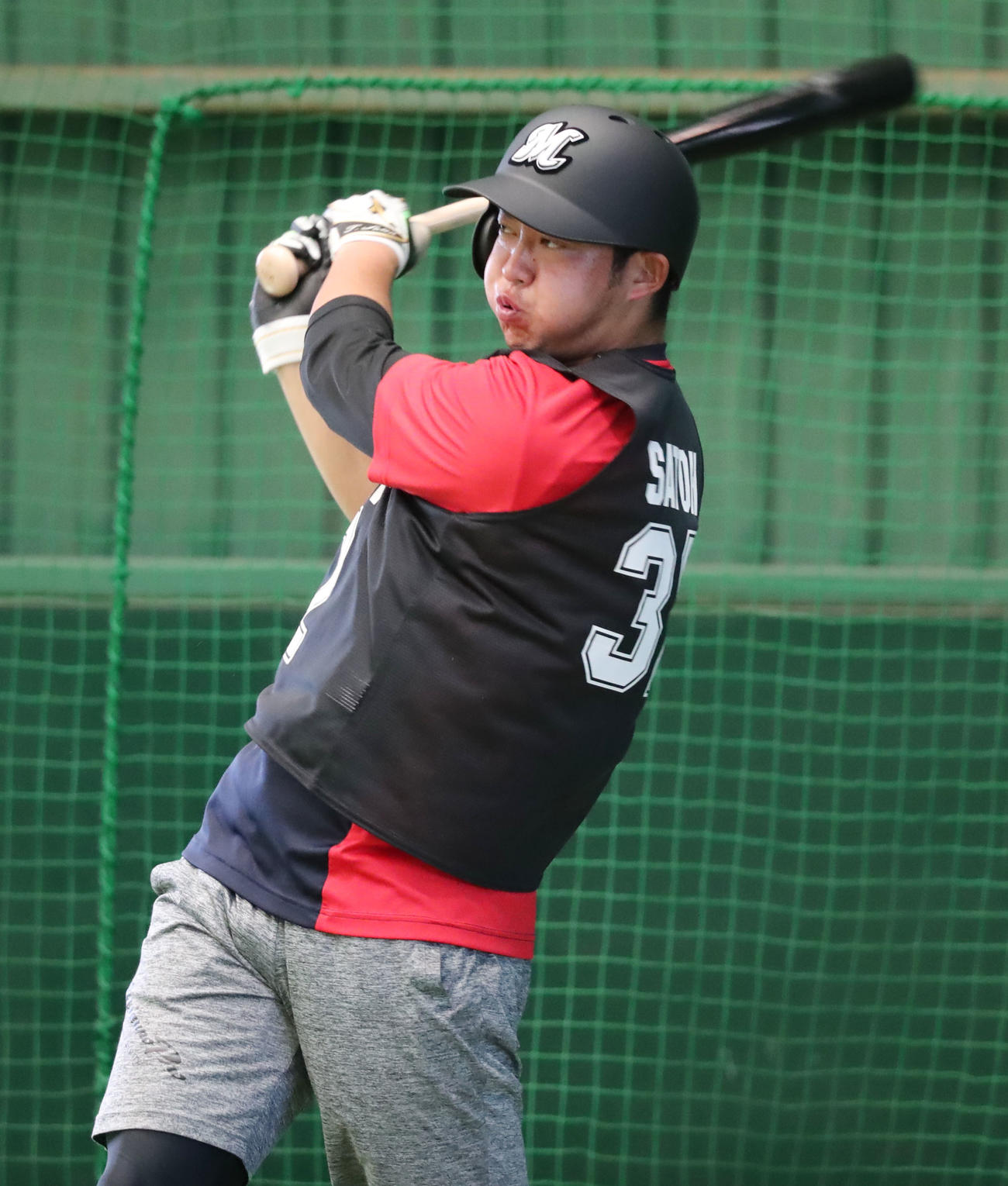 ロッテドラフト2位佐藤都志也（2020年1月20日撮影）