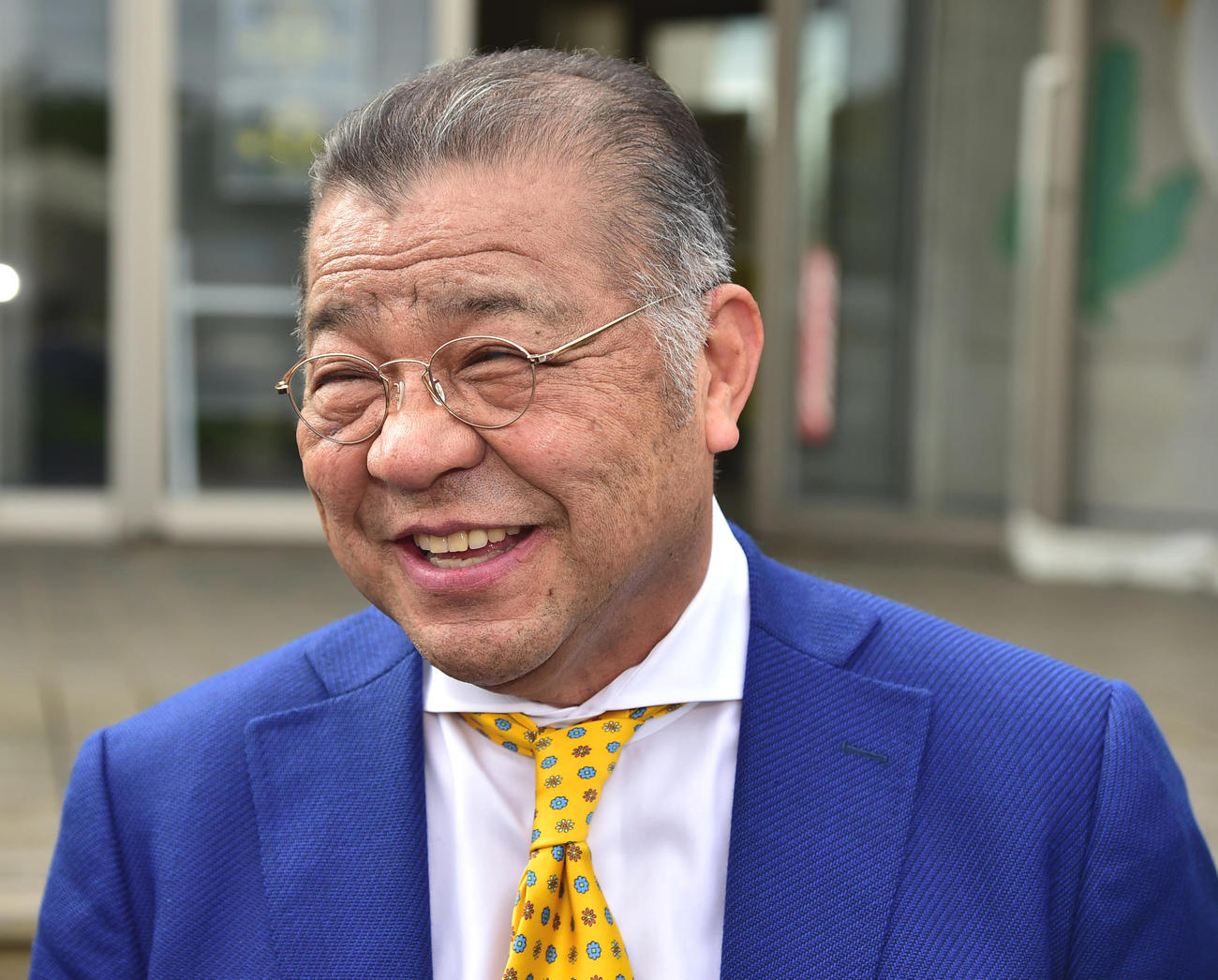 2019年2月9日　宜野座を訪れる掛布雅之SEA（撮影・清水貴仁）
