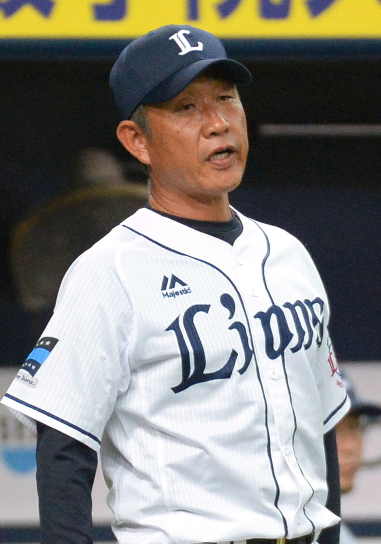 交代を告げる西武辻監督