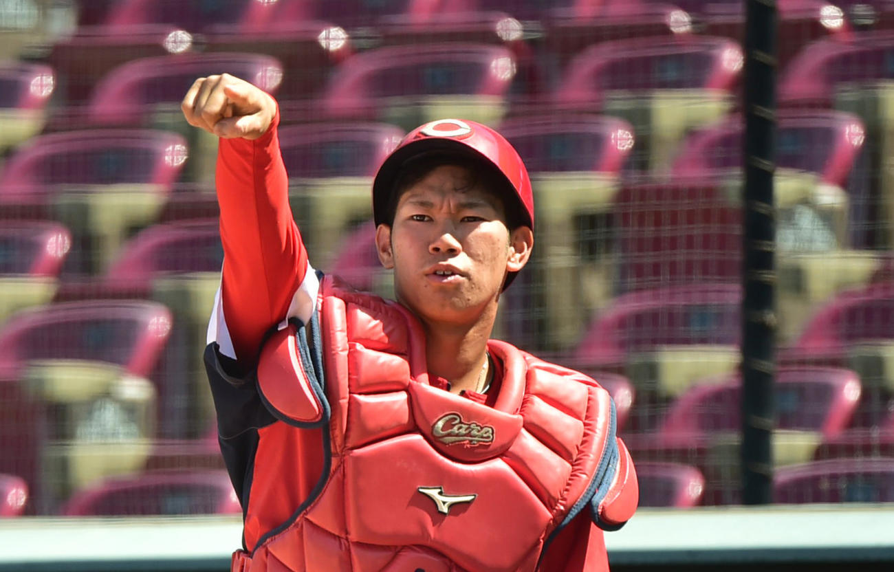 広島坂倉将吾（2019年5月22日撮影）