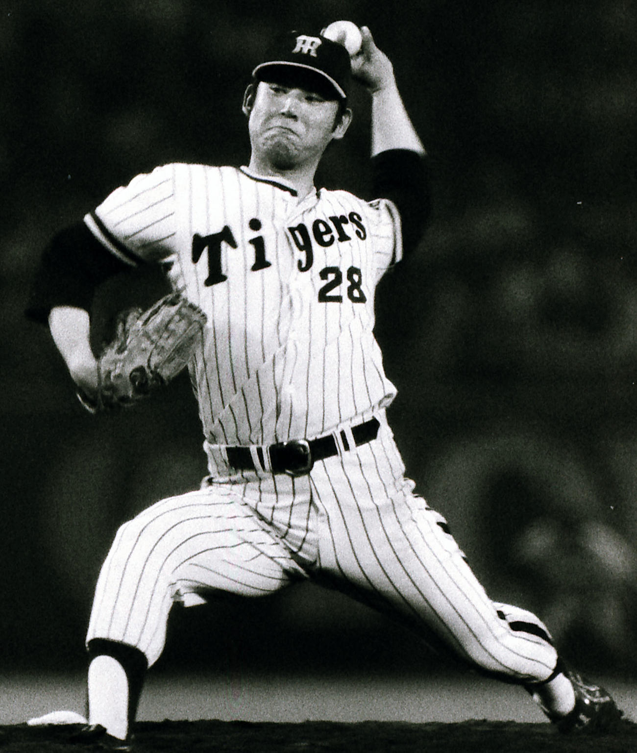 1975年、阪神時代の江夏氏の投球フォーム