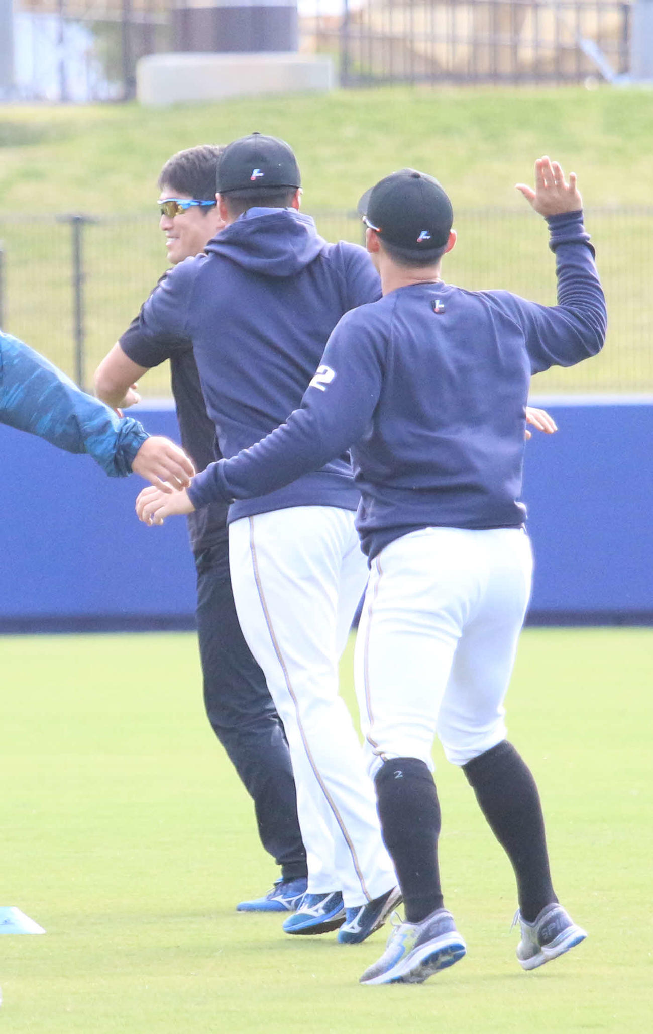 日本ハム杉谷は誕生日をアピールするも淡々とアップが続けられる（撮影・木下大輔）