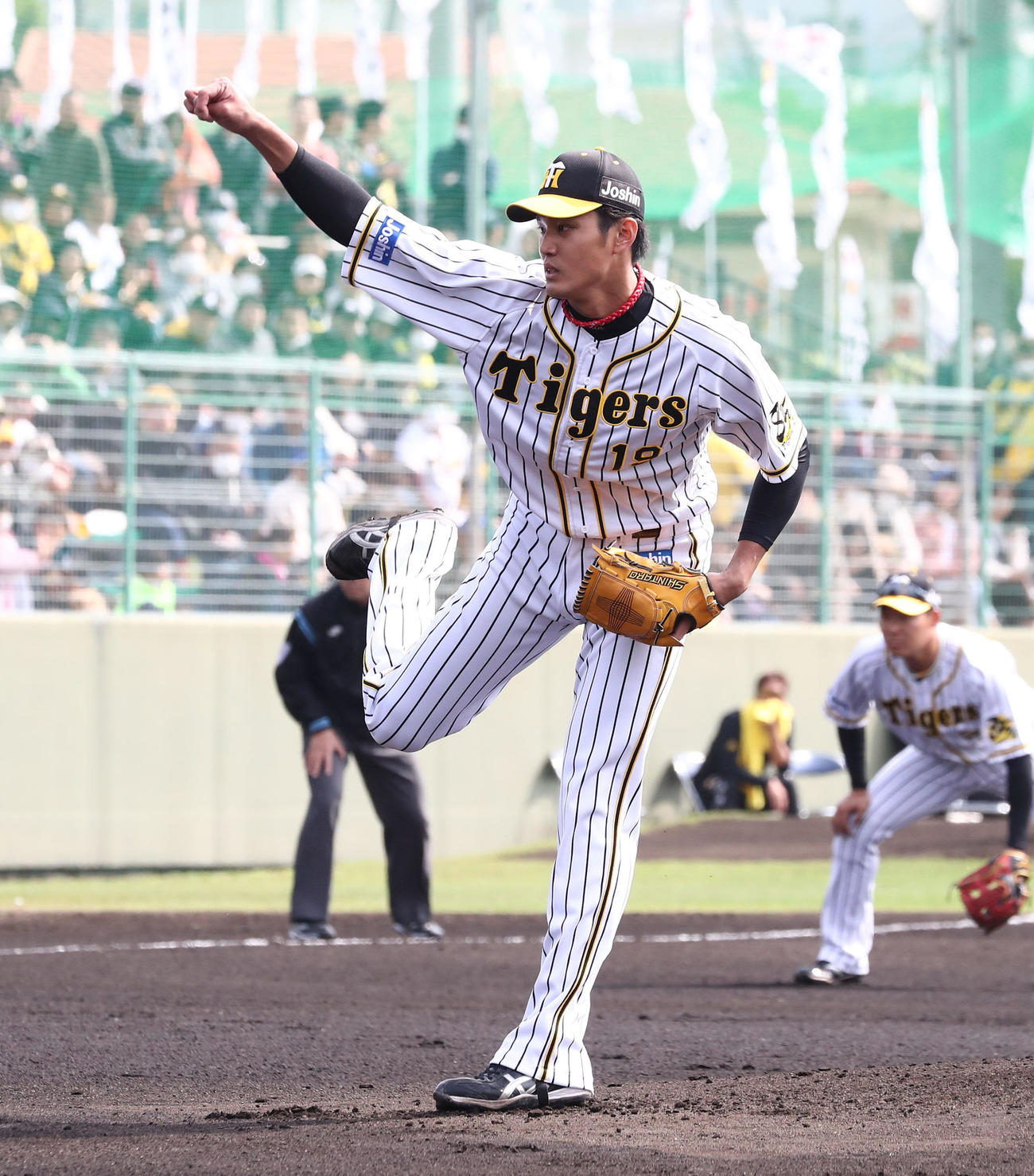 阪神対日本ハム　阪神先発の藤浪（撮影・黒川智章）