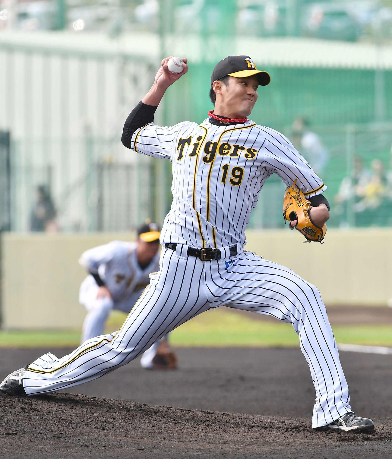 阪神対日本ハム練習試合　先発する藤浪（撮影・上田博志）
