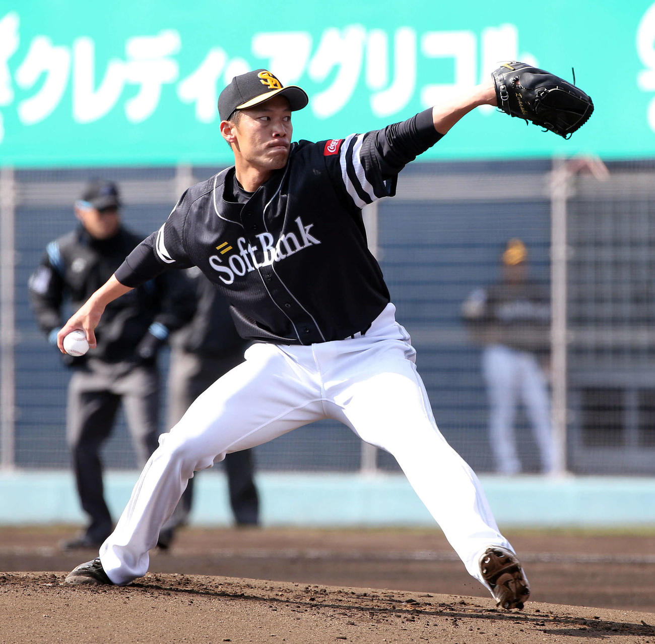 シート打撃に登板した岩崎（撮影・栗木一考）