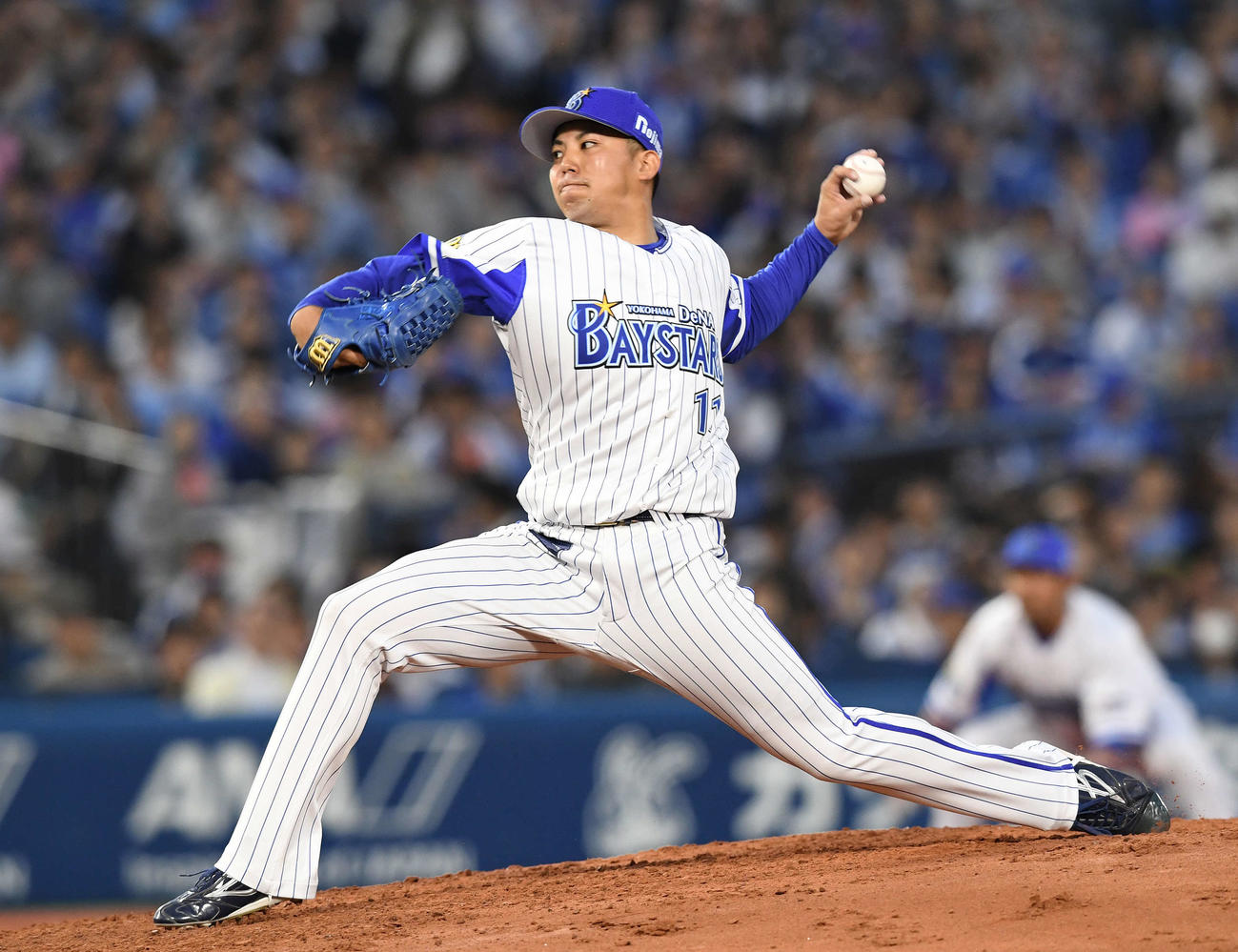 DeNA東克樹（2019年5月15日撮影）