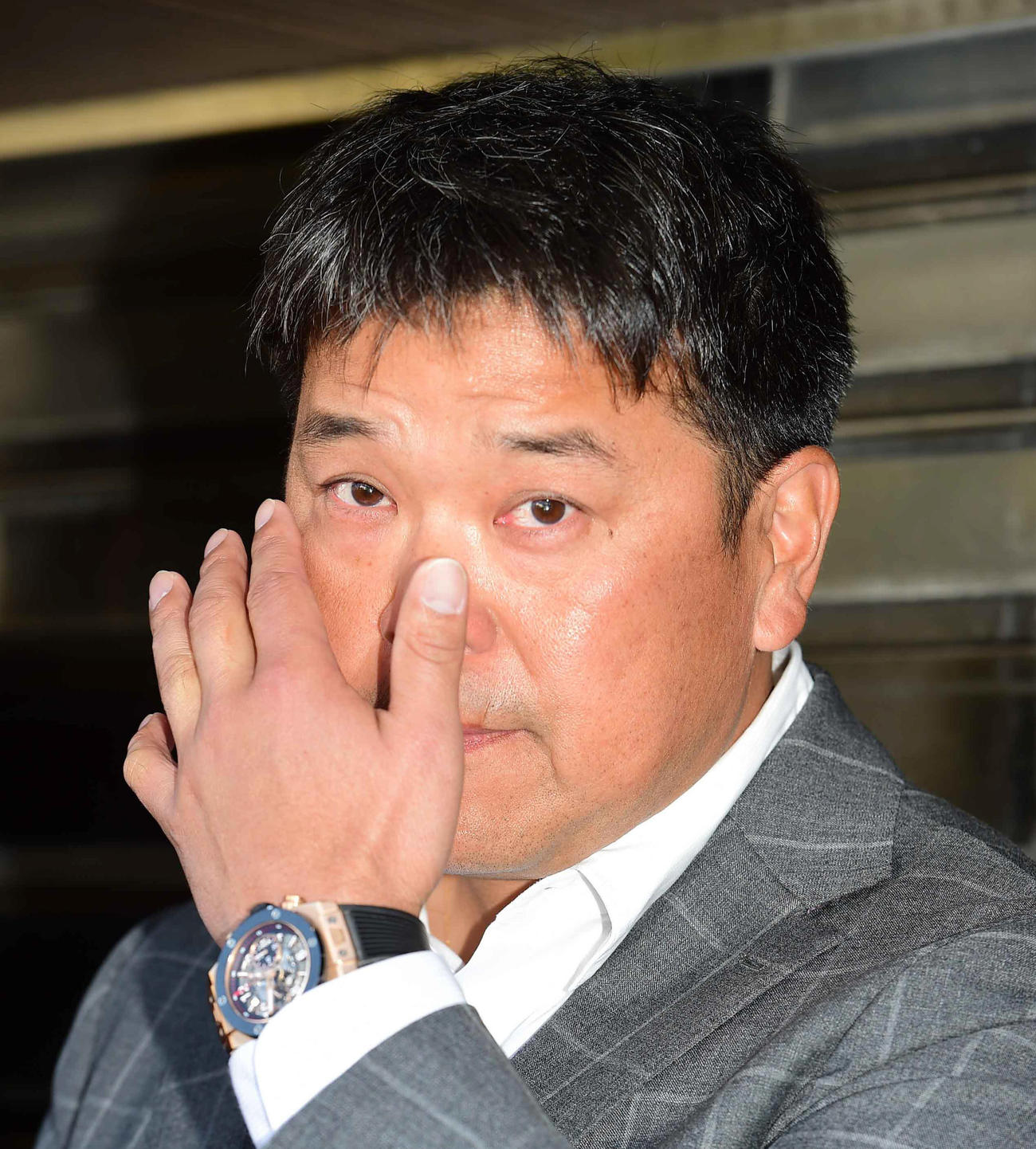 父野村克也さんとの思い出を涙を浮かべながら語る野村楽天1軍作戦コーチ（撮影・小沢裕）